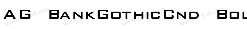AG BankGothicCnd Bol字体转换